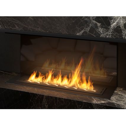 InFire - Χωνευτό Τζάκι BIO 7,5x100 cm 6kW μαύρο
