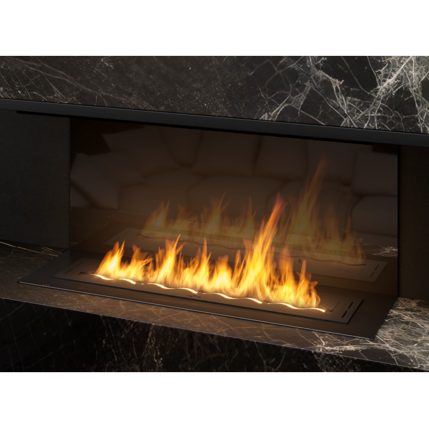 InFire - Χωνευτό Τζάκι BIO 7,5x100 cm 6kW μαύρο