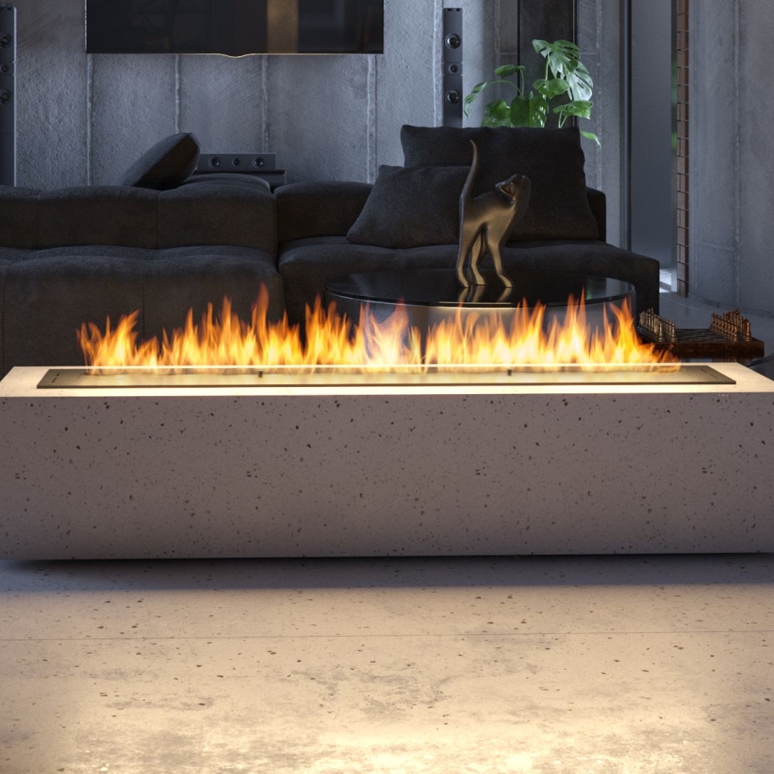 InFire - Χωνευτό Τζάκι BIO 7,5x120 cm 7kW μαύρο