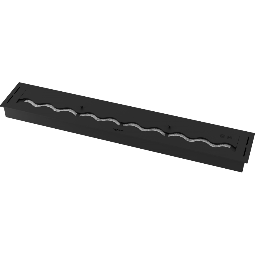 InFire - Χωνευτό Τζάκι BIO 7,5x120 cm 7kW μαύρο