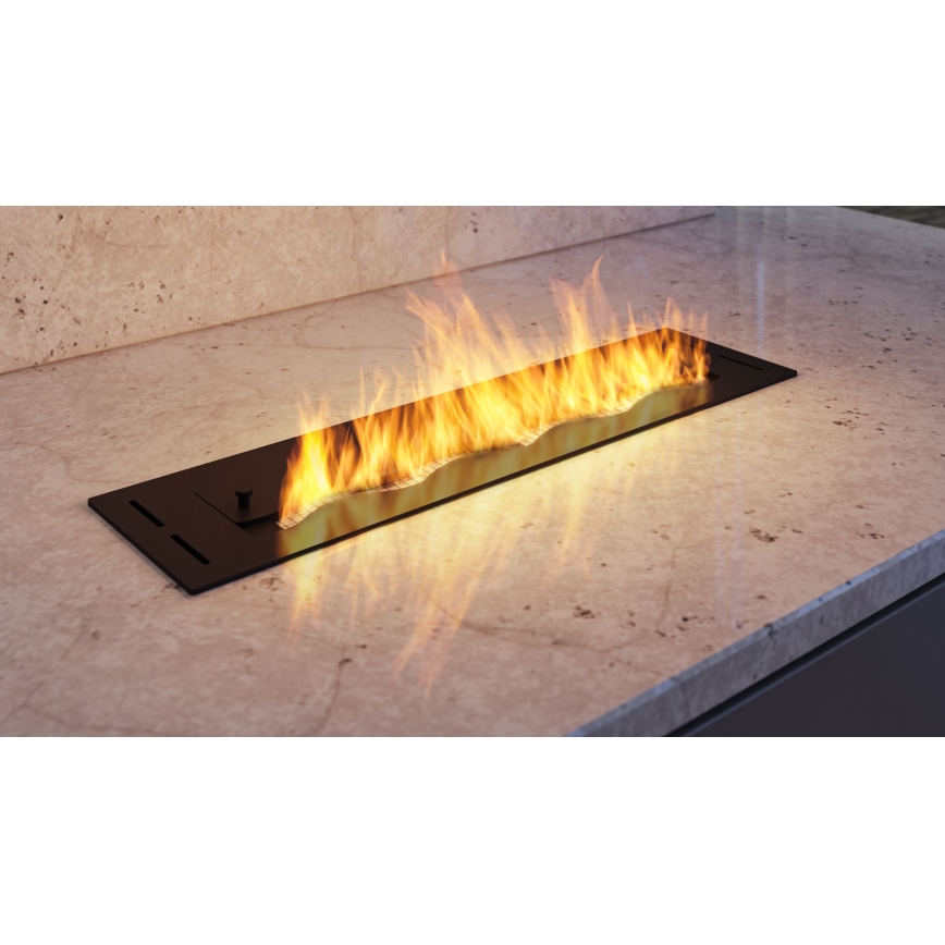 InFire - Χωνευτό Τζάκι BIO 7,5x60 cm 3,5kW μαύρο