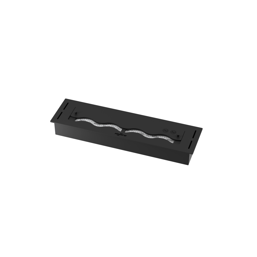 InFire - Χωνευτό Τζάκι BIO 7,5x60 cm 3,5kW μαύρο