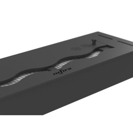 InFire - Χωνευτό Τζάκι BIO 7,5x60 cm 3,5kW μαύρο