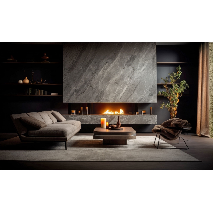 InFire - Χωνευτό Τζάκι BIO 7,5x80 cm 6kW μαύρο