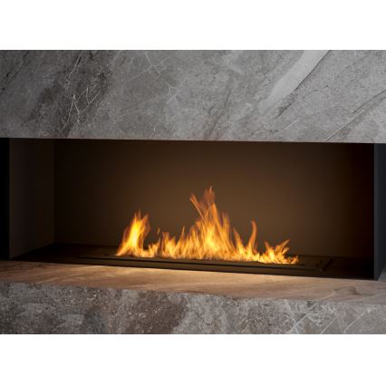 InFire - Χωνευτό Τζάκι BIO 7,5x80 cm 6kW μαύρο