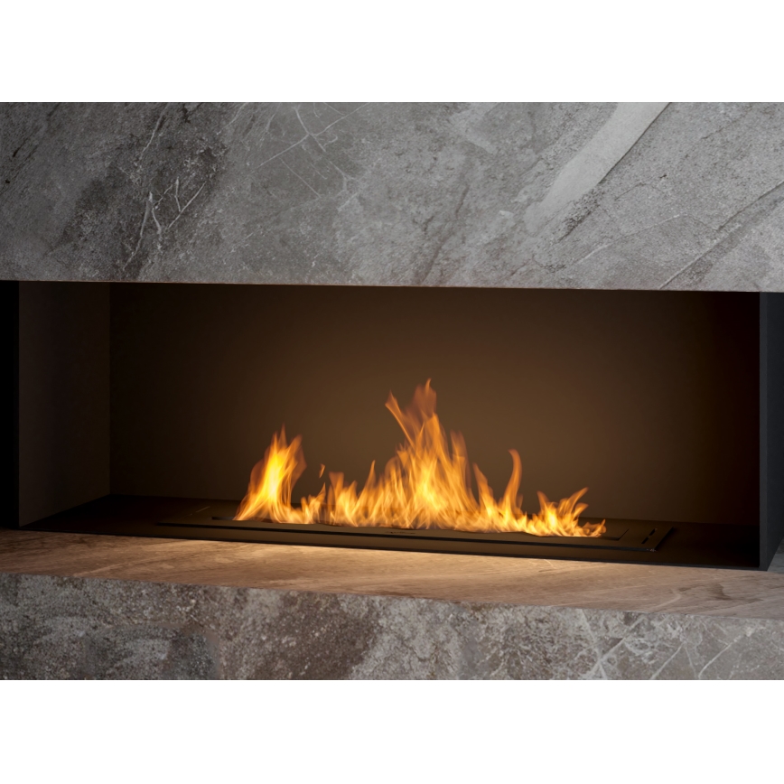 InFire - Χωνευτό Τζάκι BIO 7,5x80 cm 6kW μαύρο