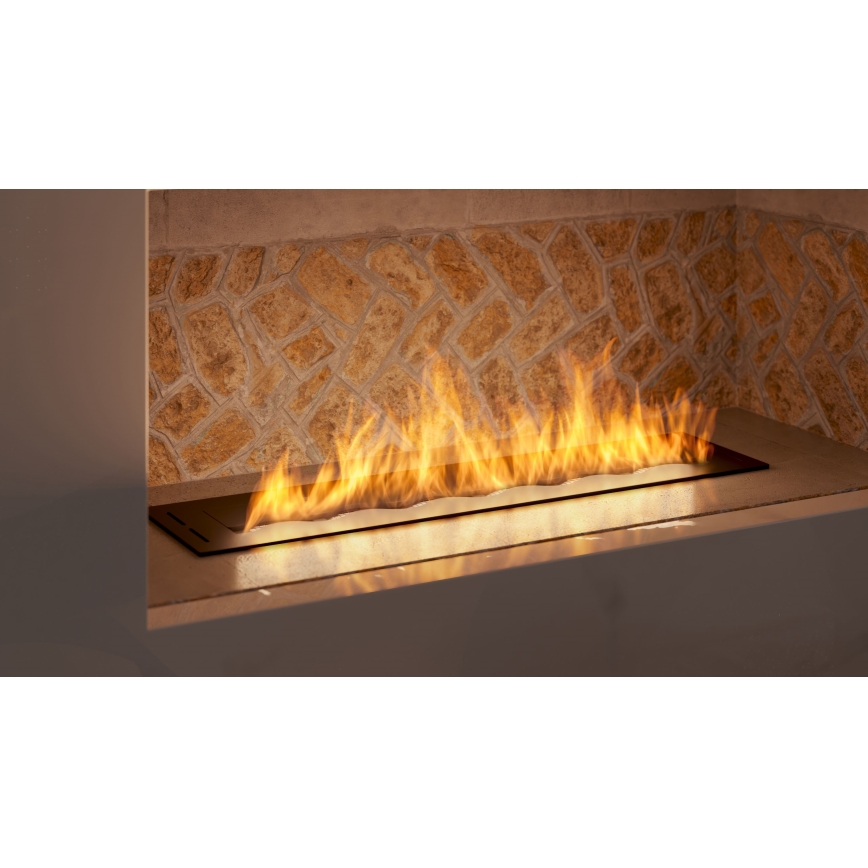 InFire - Χωνευτό Τζάκι BIO 7,5x80 cm 6kW μαύρο