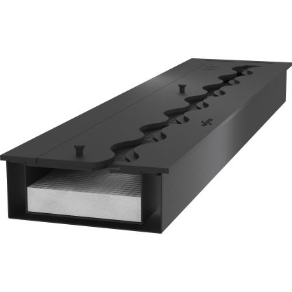 InFire - Χωνευτό Τζάκι BIO 7,5x80 cm 6kW μαύρο