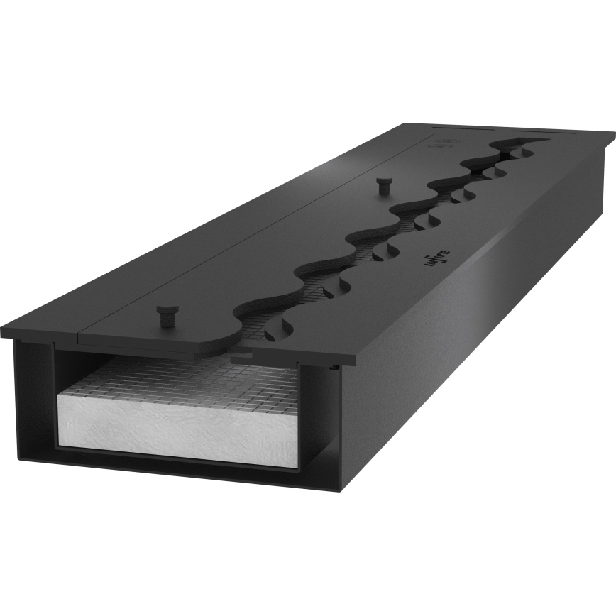 InFire - Χωνευτό Τζάκι BIO 7,5x80 cm 6kW μαύρο