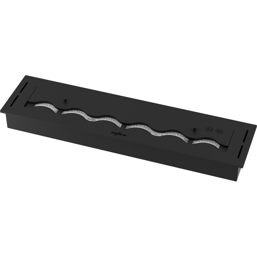 InFire - Χωνευτό Τζάκι BIO 7,5x80 cm 6kW μαύρο