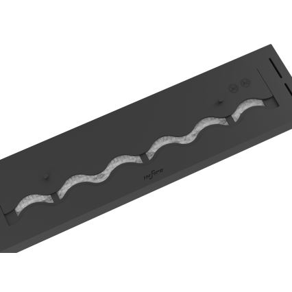 InFire - Χωνευτό Τζάκι BIO 7,5x80 cm 6kW μαύρο