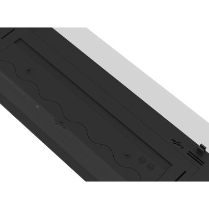 InFire - Χωνευτό Τζάκι BIO 8,5x100 cm 6kW μαύρο
