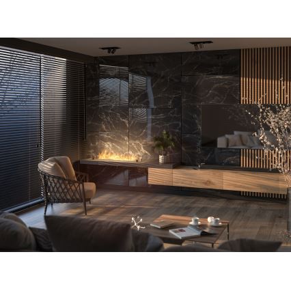 InFire - Χωνευτό Τζάκι BIO 8,5x120 cm 6kW μαύρο
