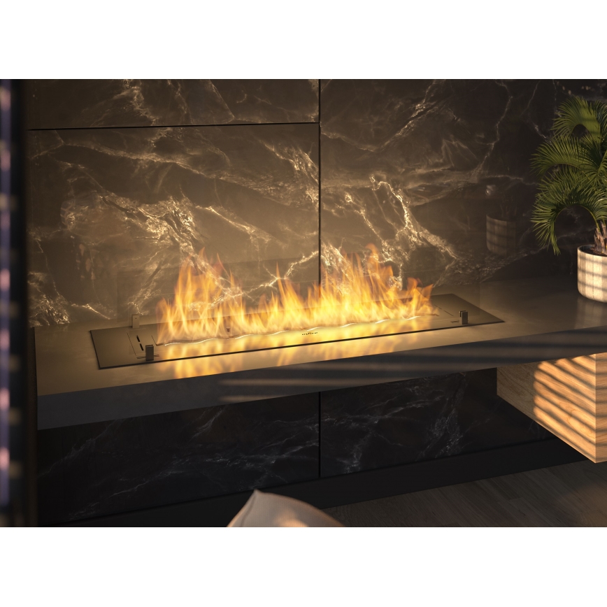InFire - Χωνευτό Τζάκι BIO 8,5x120 cm 6kW μαύρο
