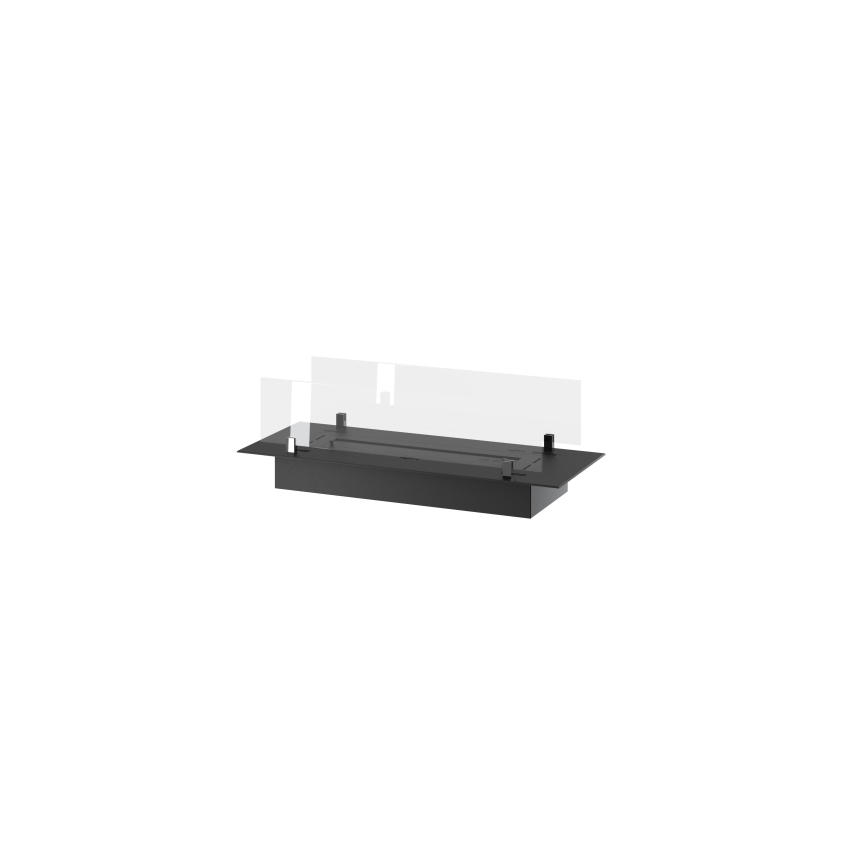 InFire - Χωνευτό Τζάκι BIO 8,5x80 cm 3,5kW μαύρο