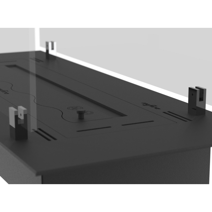 InFire - Χωνευτό Τζάκι BIO 8,5x80 cm 3,5kW μαύρο