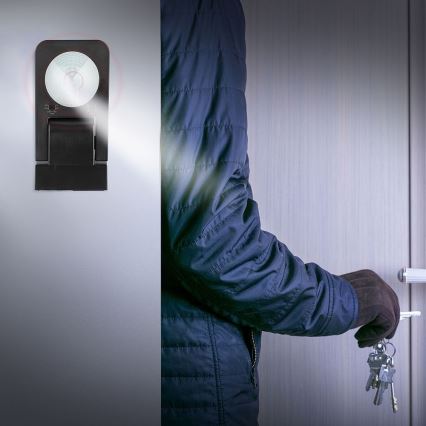 Infrared Εξωτερικού χώρου αισθητήρας κίνησης 360° 1000W/230V IP65 μαύρο