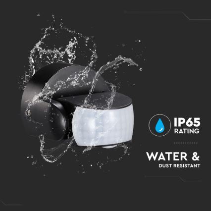 Infrared Εξωτερικού χώρου αισθητήρας κίνησης 180/360° 600W/230V IP65 μαύρο