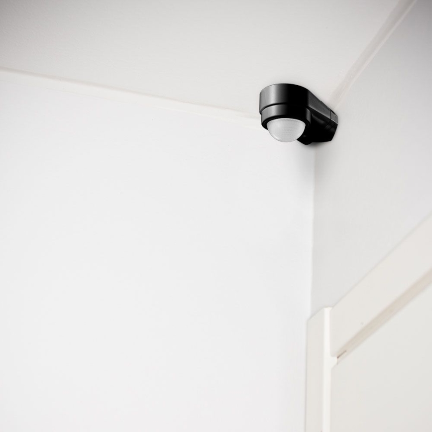 Infrared Εξωτερικού χώρου αισθητήρας κίνησης 240° 600W/230V IP65 μαύρο
