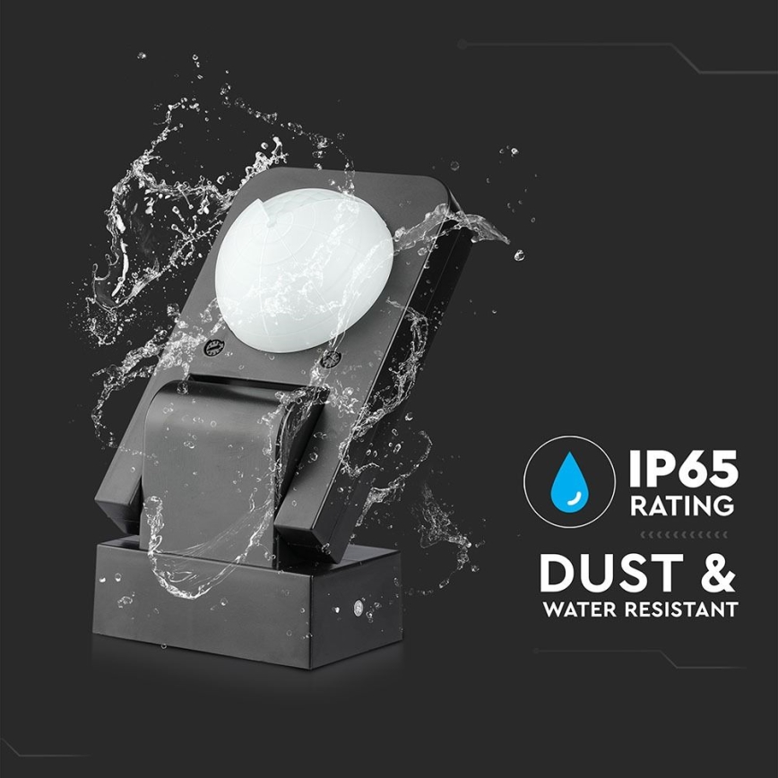 Infrared Εξωτερικού χώρου αισθητήρας κίνησης 360° 1000W/230V IP65 μαύρο