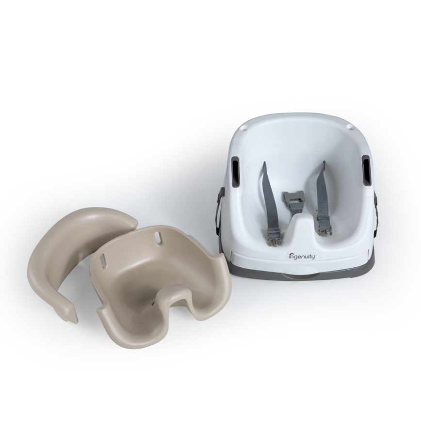 Ingenuity - Μαξιλάρι καθίσματος φαγητού 2 σε 1 BABY BASE μπεζ