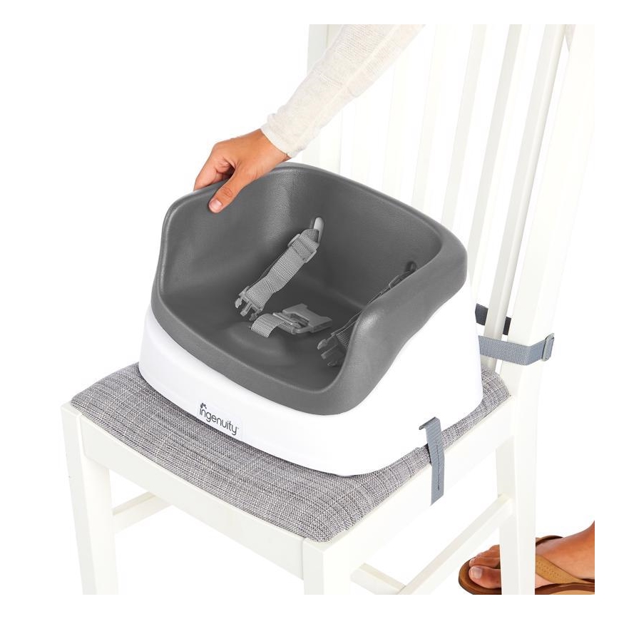 Ingenuity - Φορητό καθισματάκι φαγητού 2σε1 SMARTCLEAN TODDLER γκρι