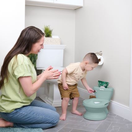 Ingenuity - Παιδική τουαλέτα MY SIZE με ήχο, πράσινη, 2xAAA