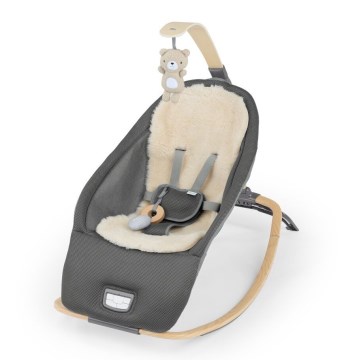 Ingenuity - Παιδικό κουνιστό κρεβατάκι με δόνηση και μελωδία EVERY SEASON WESLEY 3xC γκρι