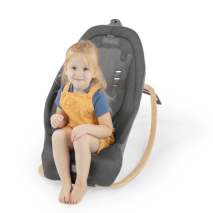 Ingenuity - Παιδικό κουνιστό κρεβατάκι με δόνηση και μελωδία EVERY SEASON WESLEY 3xC γκρι