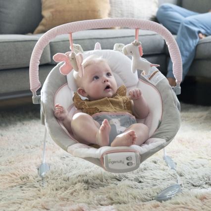 Ingenuity - Βρεφικό relax με δόνηση και μουσική FLORA THE UNICORN 3xC