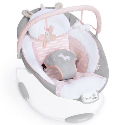 Ingenuity - Βρεφικό relax με δόνηση και μουσική FLORA THE UNICORN 3xC