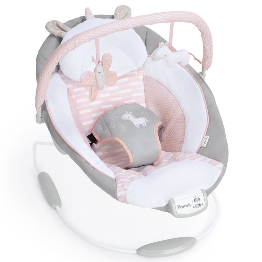 Ingenuity - Βρεφικό relax με δόνηση και μουσική FLORA THE UNICORN 3xC