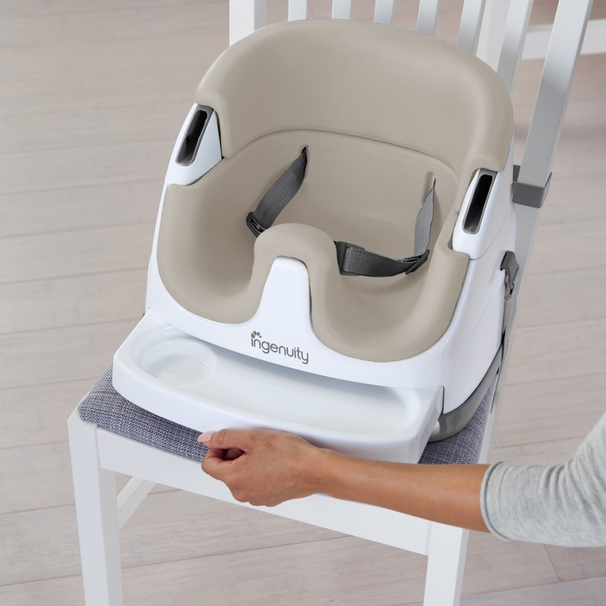 Ingenuity - Καθισματάκι φαγητού για καρέκλα 2σε1 BABY BASE μπεζ