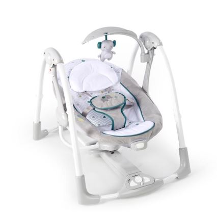 Ingenuity - Κούνια μωρού με δόνηση και μελωδία 2σε1 NASH 4xLR20