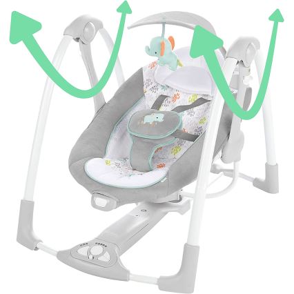 Ingenuity - Κούνια μωρού με δόνηση και μελωδία 2σε1 WIMBERLY 4xD + 1xC