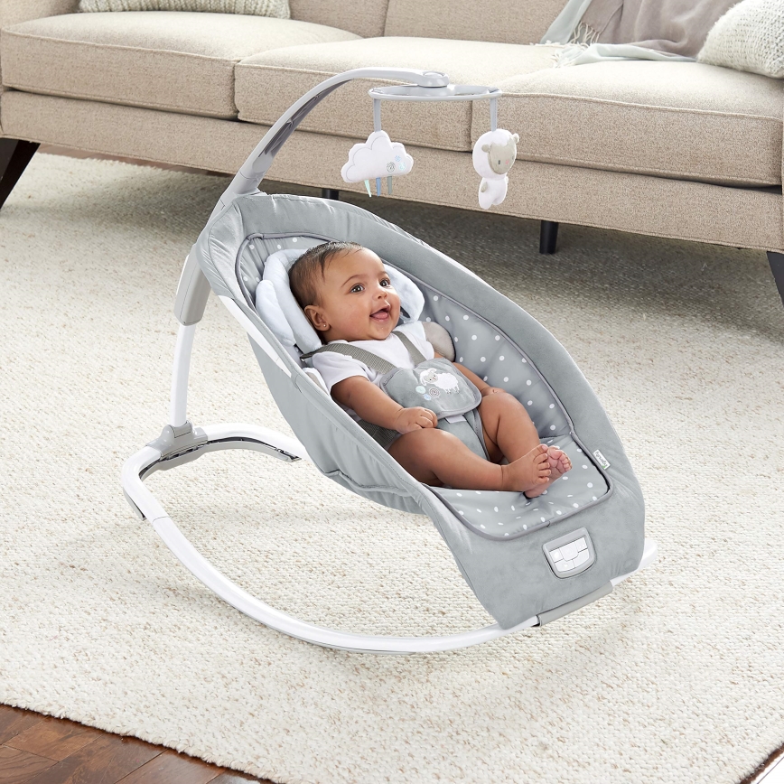 Ingenuity - Κούνια μωρού με μελωδία CUDDLE LAMB 3xLR14