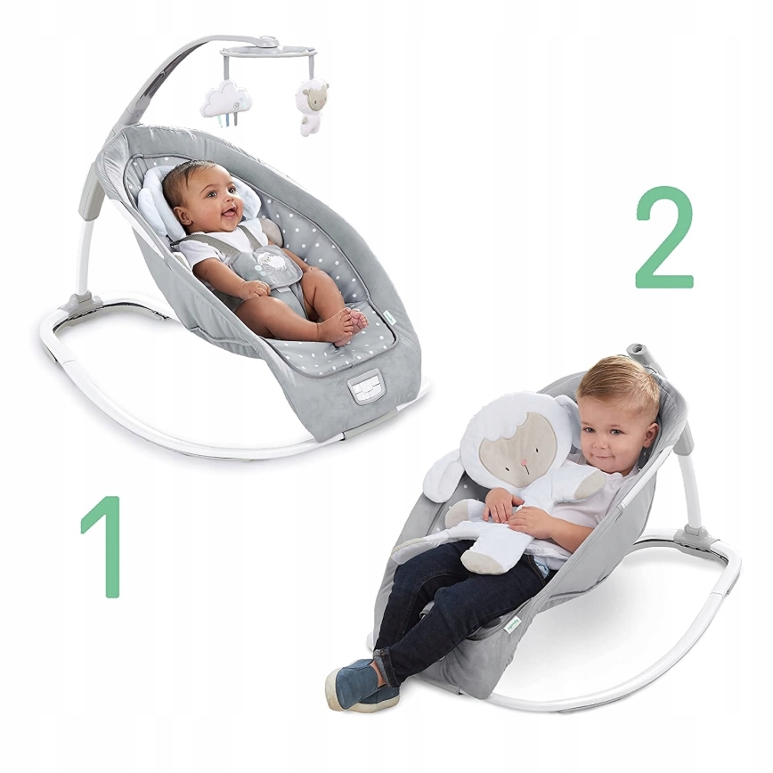 Ingenuity - Κούνια μωρού με μελωδία CUDDLE LAMB 3xLR14