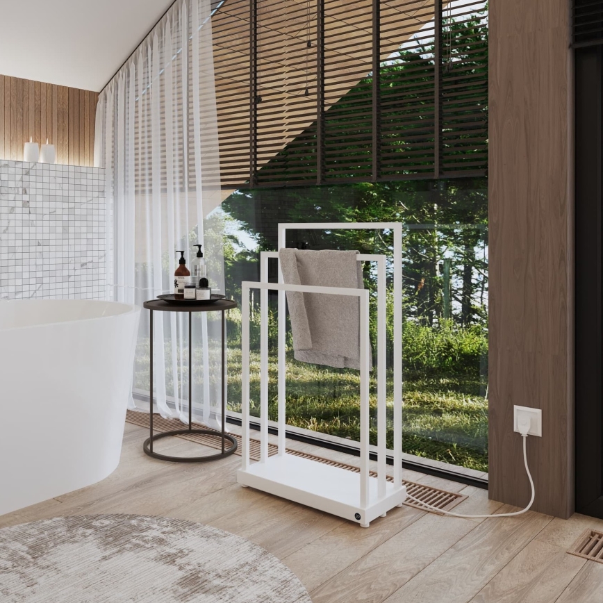Instal Projekt - Ηλεκτρική πετσετοκρεμάστρα MOBE 105W 90x50 cm μαύρη