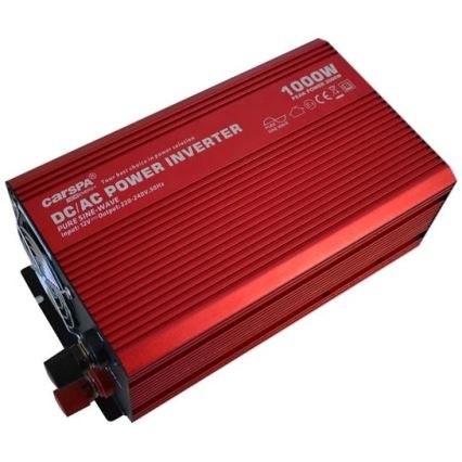 Inverter CARSPA 1000W/12/230V + USB