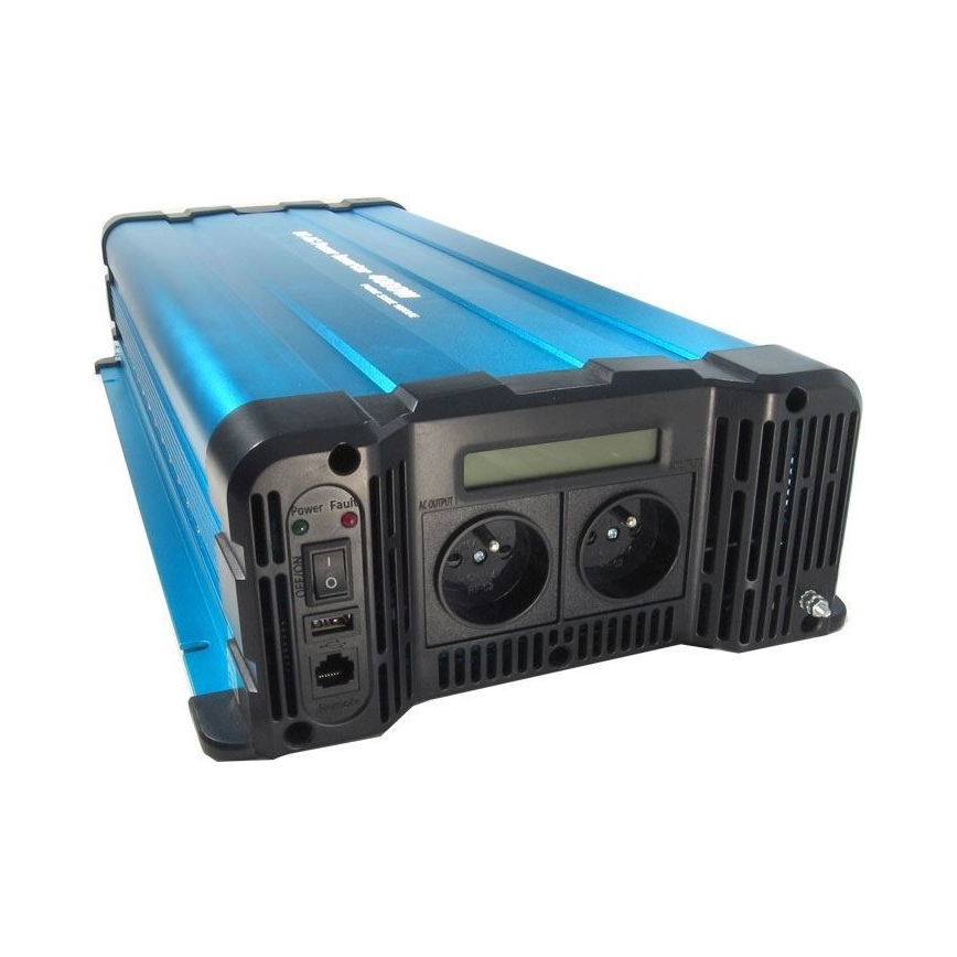 Inverter καθαρού ημιτόνου 4000W/12/230V + τηλεκοντρόλ
