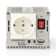 Inverter με έξοδο τροποποιημένης ημιτονοειδής κυματομορφής 300W/12/230V + USB