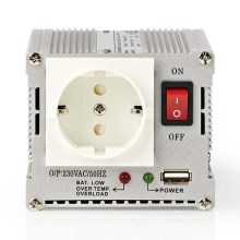 Inverter με έξοδο τροποποιημένης ημιτονοειδής κυματομορφής 300W/24/230V + USB