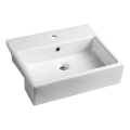 Isvea - Ημιεπιτραπέζιος νιπτήρας PURITY 50x42 cm κεραμικός/λευκός