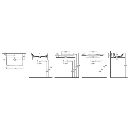 Isvea - Επιτραπέζιος νιπτήρας SOTT AQUA 57x44 cm κεραμικός/λευκός