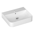 Isvea - Νιπτήρας επιτραπέζιος/κρεμαστός SOTT AQUA 60,5x50 cm κεραμικός/λευκός