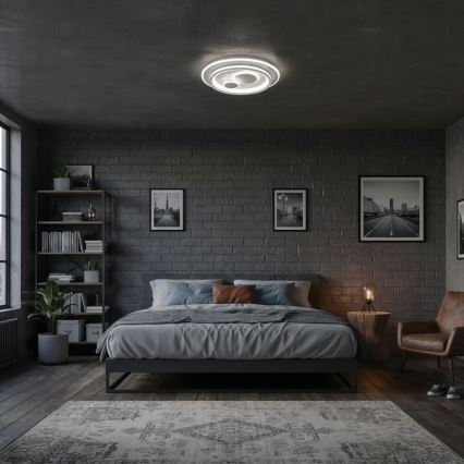 ITALUX - Ρυθμιζόμενο LED φωτιστικό οροφής PARCO LED/55W/230V 3000-6500K Ø 50 cm λευκό + τηλεχειριστήριο