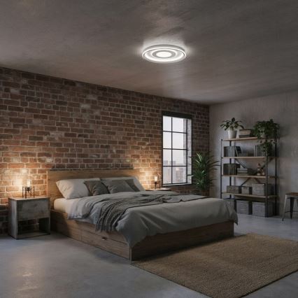 ITALUX - Ρυθμιζόμενο LED φωτιστικό οροφής SIMNI LED/55W/230V 3000-6500K διάμετρος 50 cm λευκό + τηλεχειριστήριο