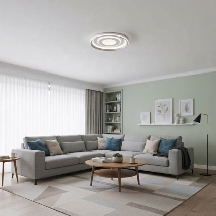 ITALUX - Ρυθμιζόμενο LED φωτιστικό οροφής SIMNI LED/55W/230V 3000-6500K διάμετρος 50 cm λευκό + τηλεχειριστήριο