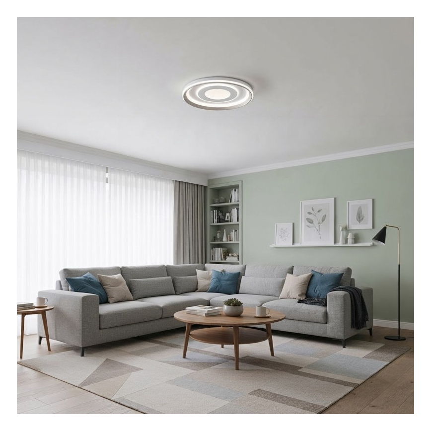 ITALUX - Ρυθμιζόμενο LED φωτιστικό οροφής SIMNI LED/55W/230V 3000-6500K διάμετρος 50 cm λευκό + τηλεχειριστήριο