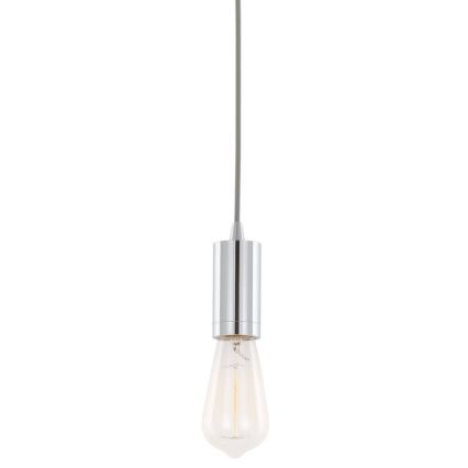 ITALUX - Κρεμαστό φωτιστικό οροφής MODERNA 1xE27/60W/230V γυαλιστερό χρώμιο